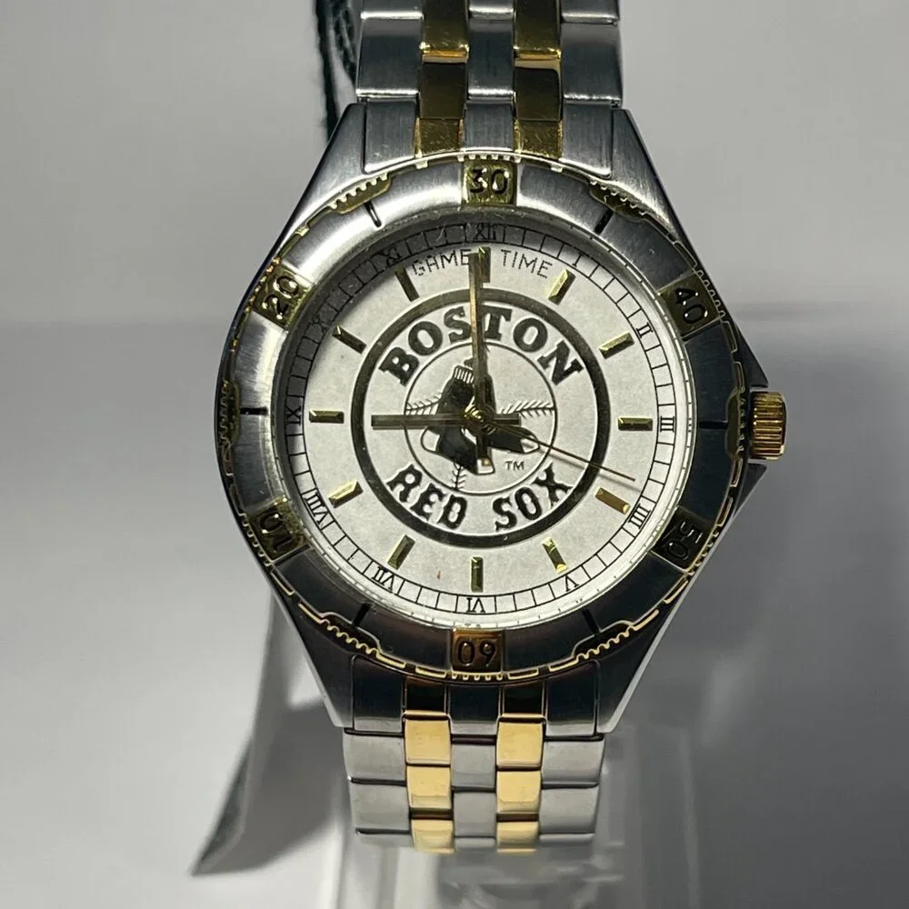 Boston Red Sox MLB Two-Tone Stainless-Steel Watch by Game Time !!!NEW!!! - Picture 2 of 6